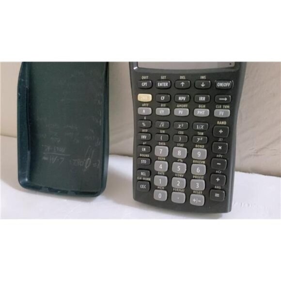 Texas Instruments BA 2 II PLUS Business Analyst Financial Calculator w Cover Use - Picture 4 of 4